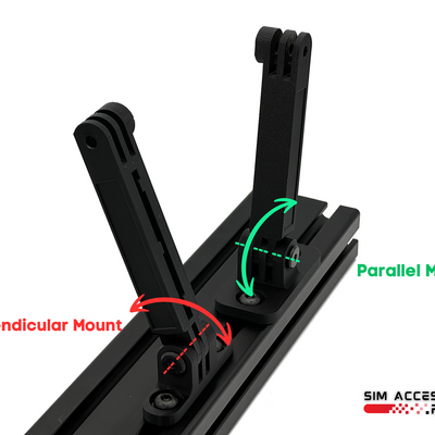 Hue Play Light Bar Sim Racing Mount, Cockpit Mount for Hue Lights, 8040 8020 Aluminium Extrusion sim racing lights mount, Hue Play Bar