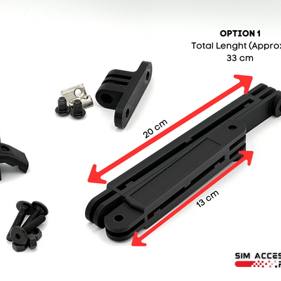Hue Play Light Bar Sim Racing Mount, Cockpit Mount for Hue Lights, 8040 8020 Aluminium Extrusion sim racing lights mount, Hue Play Bar