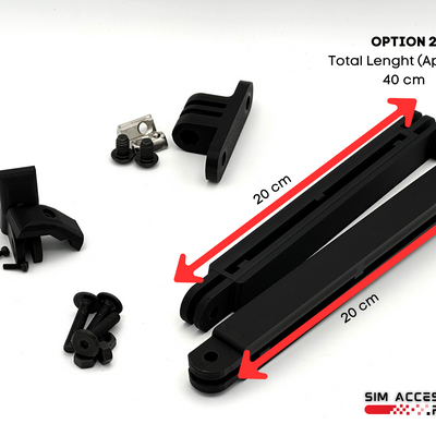 Hue Play Light Bar Sim Racing Mount, Cockpit Mount for Hue Lights, 8040 8020 Aluminium Extrusion sim racing lights mount, Hue Play Bar