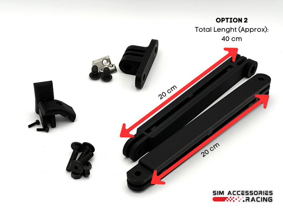 Hue Play Light Bar, Govee Lights Sim Racing Mount, Cockpit Mount for Hue Lights, 8040 8020 Aluminium Extrusion sim racing lights mount, Hue Play Bar