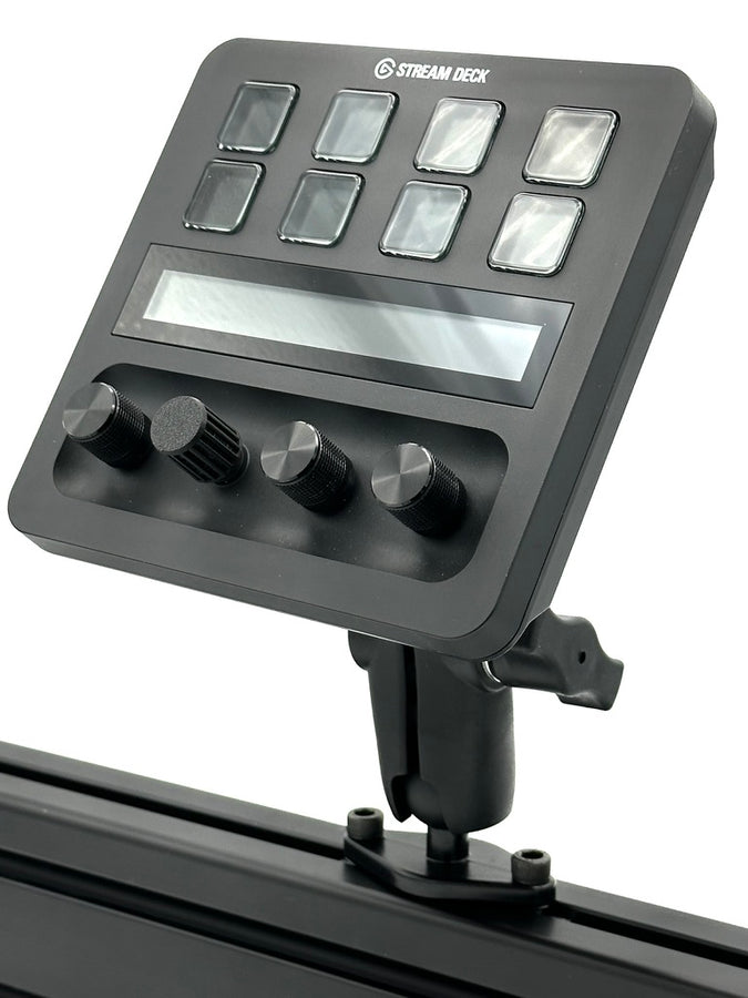 Stream Deck Plus Mount for Sim Racing - RAM Mount for Aluminium Cockpits