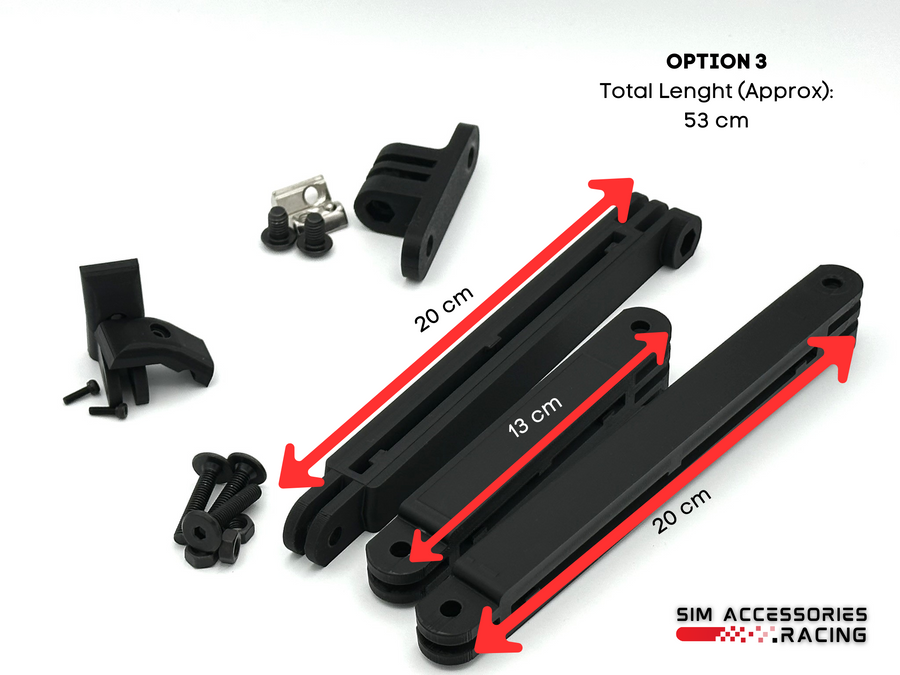 Hue Play Light Bar, Govee Lights Sim Racing Mount, Cockpit Mount for Hue Lights, 8040 8020 Aluminium Extrusion sim racing lights mount, Hue Play Bar