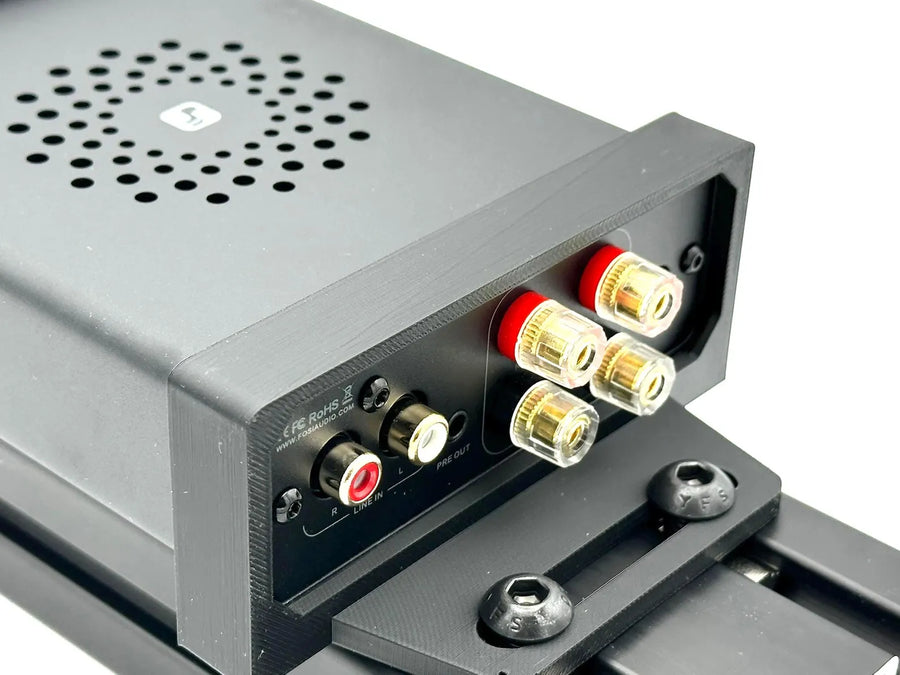 Fosi Audio Sim Racing PSU Mount - Power Brick mount for sim racing and flight simulators. Best way to do cable management for your sim rig