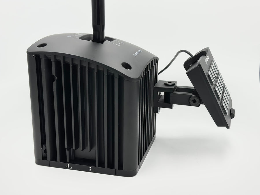 Fanatec ClubSport Shifter Stream Deck Mount with height, left-to-right and tilt adjustment. Fits 15-key MK1, MK2 and Scissor Keys. All hardware included.