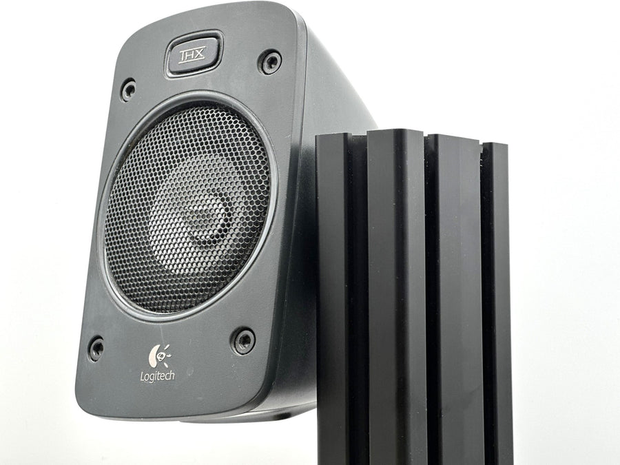 Minimal Z906 Mounts - Sim Racing Z906 Speakers Mounts, Cockpit 8040 8020 Mount for Logitech Z906 speakers, Sim Rig Upgrade, Flight Sim Rig