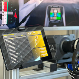 Sim Racing Tablet Holder, Aluminium Cockpit Tablet Holder, Adjustable Sim Racing Tablet Mount, Flight Sim Tablet Mount