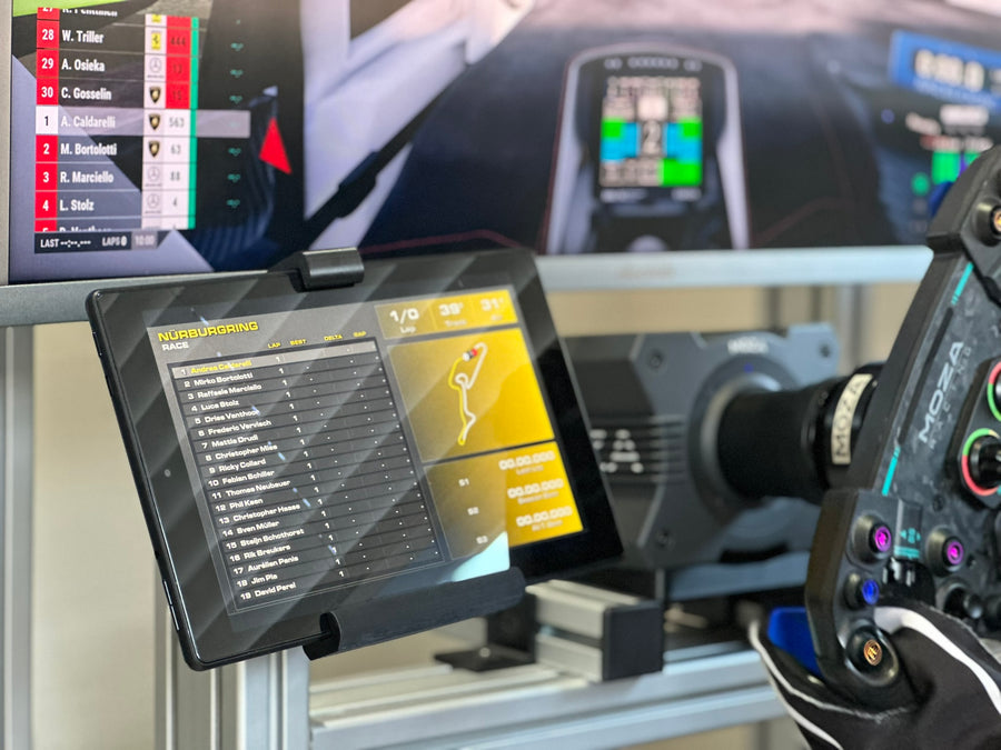 Sim Racing Tablet Holder, Aluminium Cockpit Tablet Holder, Adjustable Sim Racing Tablet Mount, Flight Sim Tablet Mount