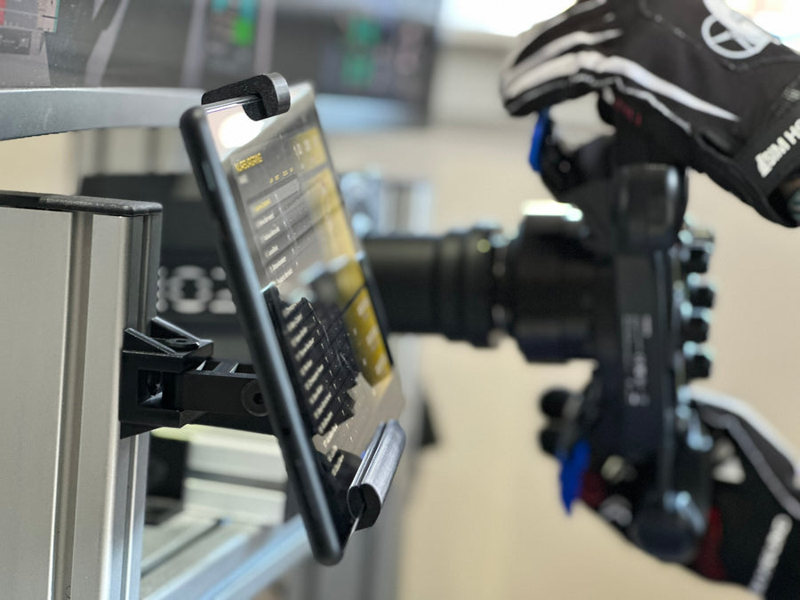 Sim Racing Tablet Holder, Aluminium Cockpit Tablet Holder, Adjustable Sim Racing Tablet Mount, Flight Sim Tablet Mount