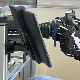 Sim Racing Tablet Holder, Aluminium Cockpit Tablet Holder, Adjustable Sim Racing Tablet Mount, Flight Sim Tablet Mount