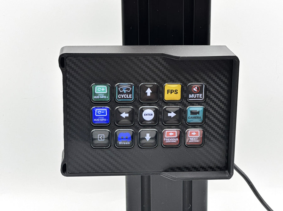 Vertical and Asymmetric StreamDeck Enclosure MK2 Mount for Aluminium P ...