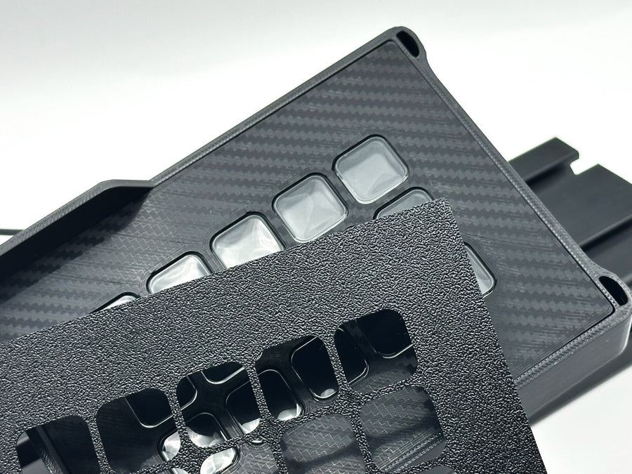 Vertical and Asymmetric StreamDeck Enclosure MK2 Mount for Aluminium Profile Extrusions 4080, Stream Deck Sim Racing Case