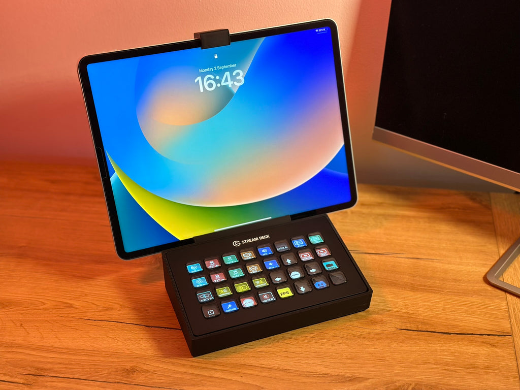 Adjustable Dual Stream Deck Stand - Stream Deck XL and streamdeck mk2 ...