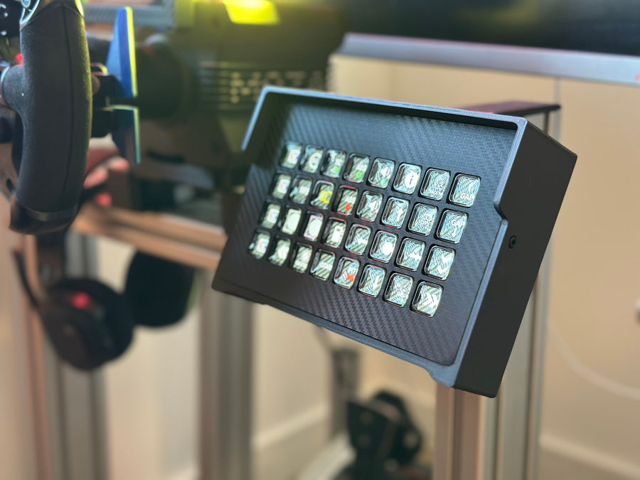 Stream Deck XL Enclosure - StreamDeck Mount: Adjustable Sim Racing Case