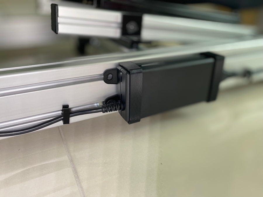 PSU Mount for Thrustmaster T818 - Sim Racing Brackets for Power Supply, Power brick Mount Aluminium Profile for Thrustmaster T818 DD