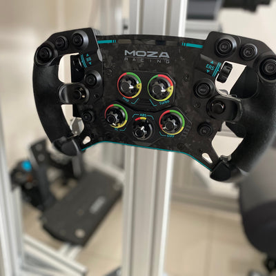 MOZA Quick Release for Steering Wheel Black add for sim racers great to display the secorday steering wheel. CS GS FSR Wheel and RS Steering QR wall mount and Aluminium Profile Mount. Bolts M8 Frame holder MOZA. Mount for Alu Cockpits MOZA Upgrade