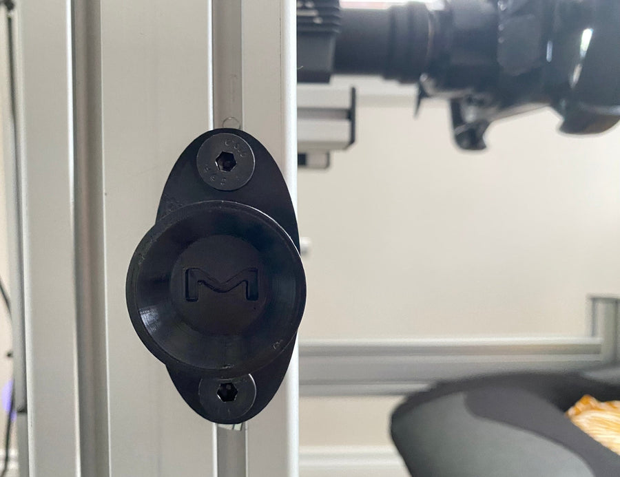 MOZA Quick Release for Steering Wheel Black add for sim racers great to display the secorday steering wheel. CS GS FSR Wheel and RS Steering QR wall mount and Aluminium Profile Mount. Bolts M8 Frame holder MOZA. Mount for Alu Cockpits MOZA Upgrade