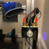 Nobsound Holder for Aluminum Profile 8040s Extrusions Sim Racing Cockpit.
It's extremely easy to install, as you use just insert the Mount in the Aluminium Extrusion channel, and twist it to lock it in place.