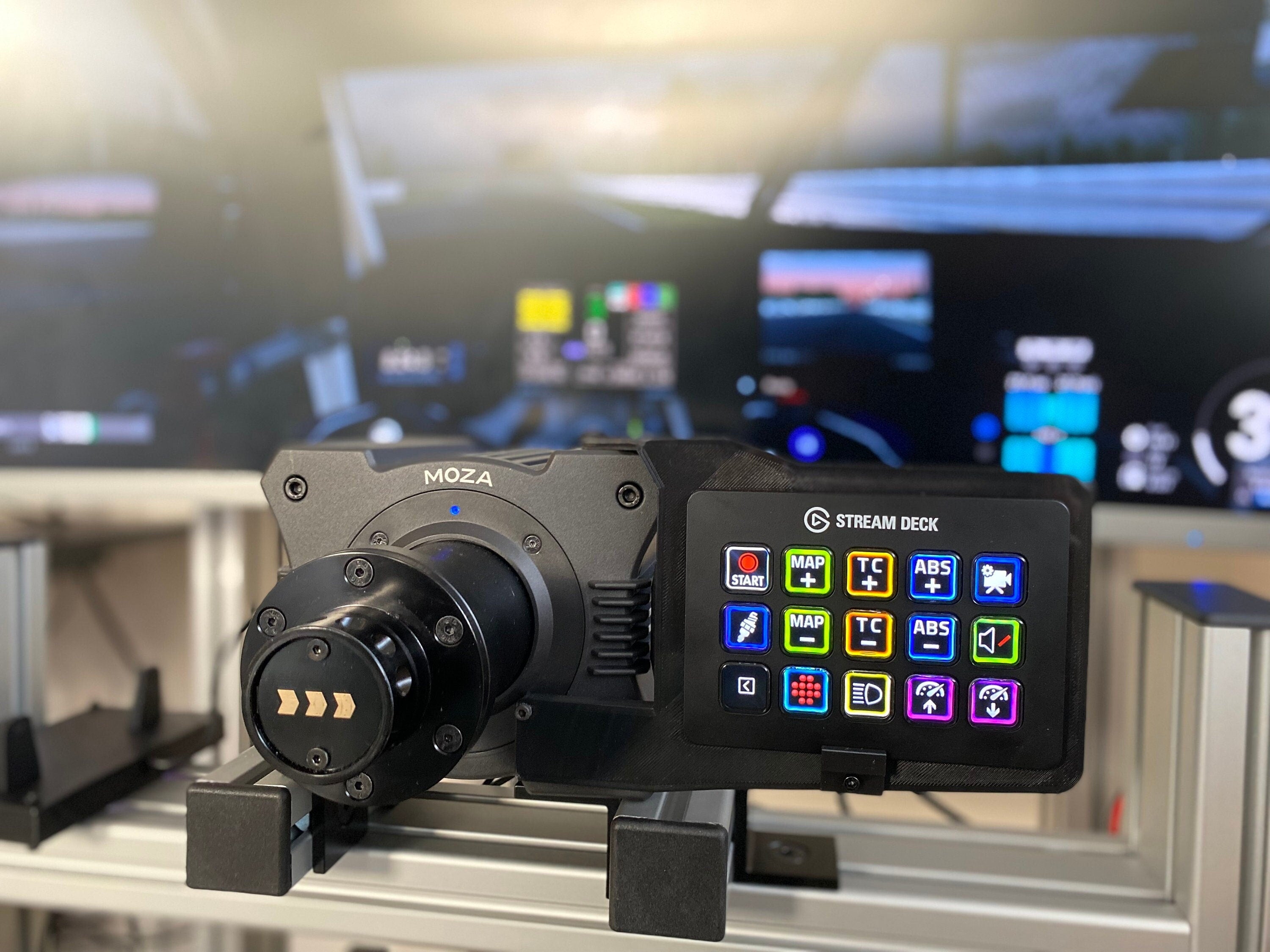 MOZA Stream Deck Mount - Side Mount Stream Deck Sim Racing ...