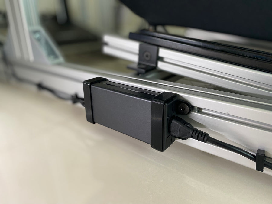 PSU Mount for Thrustmaster T818 - Sim Racing Brackets for Power Supply, Power brick Mount Aluminium Profile for Thrustmaster T818 DD