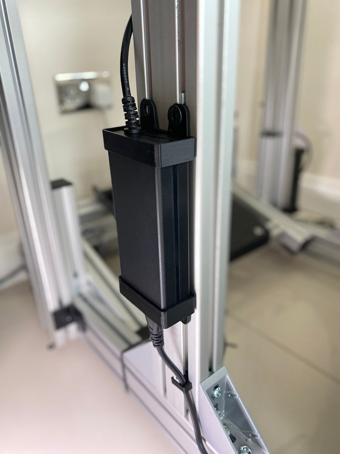 PSU Mount for Thrustmaster T818 - Sim Racing Brackets for Power Supply, Power brick Mount Aluminium Profile for Thrustmaster T818 DD