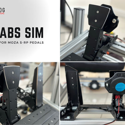 Bass Shaker Mount for MOZA SRP pedals - ABS simulator for Moza S-rp pedals, tactile transducer mount & adapter, Srp pedals abs kit for moza