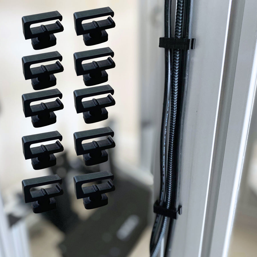 Flat Cable Clips for 40 series Aluminium Profile (Extrusions) Sim Racing Cockpit, Cable Management idea for sim racers, Flight Simulator