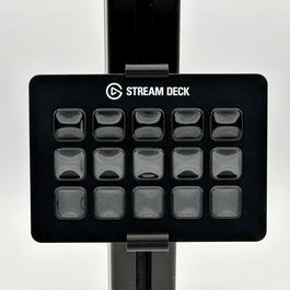 StreamDeck MK2 Mount for Aluminium Profile Extrusions 4080 3060, Sim Rig Cockpit, Button Box Mount, Flight Simulator, 2 Axis Adjustable