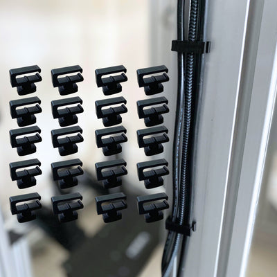 Flat Cable Clips for 40 series Aluminium Profile (Extrusions) Sim Racing Cockpit, Cable Management idea for sim racers, Flight Simulator