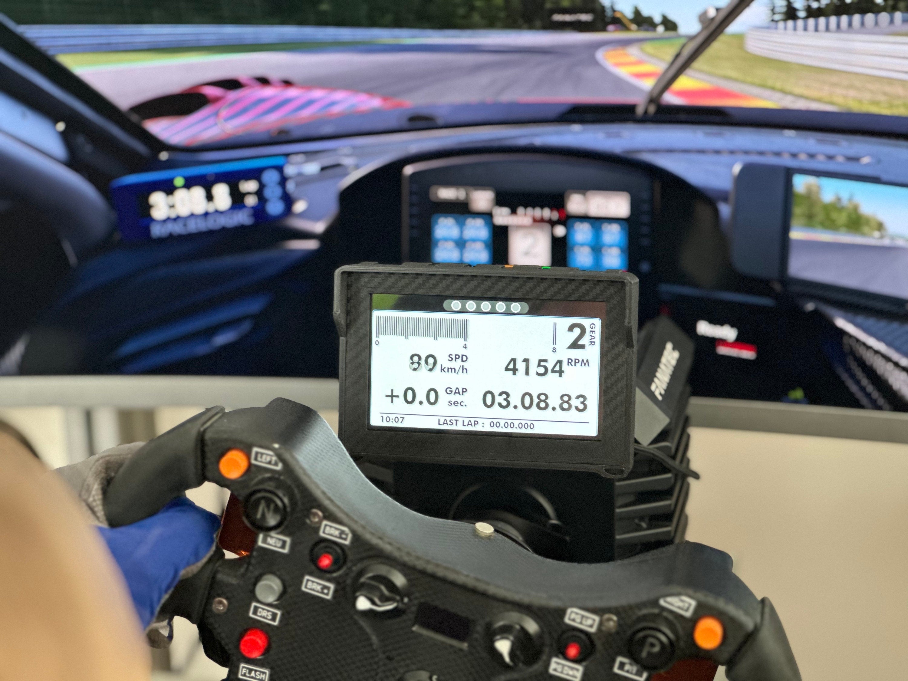 5” Sim Racing Dashboard for MOZA, Fanatec & Thrustmaster T818 ...