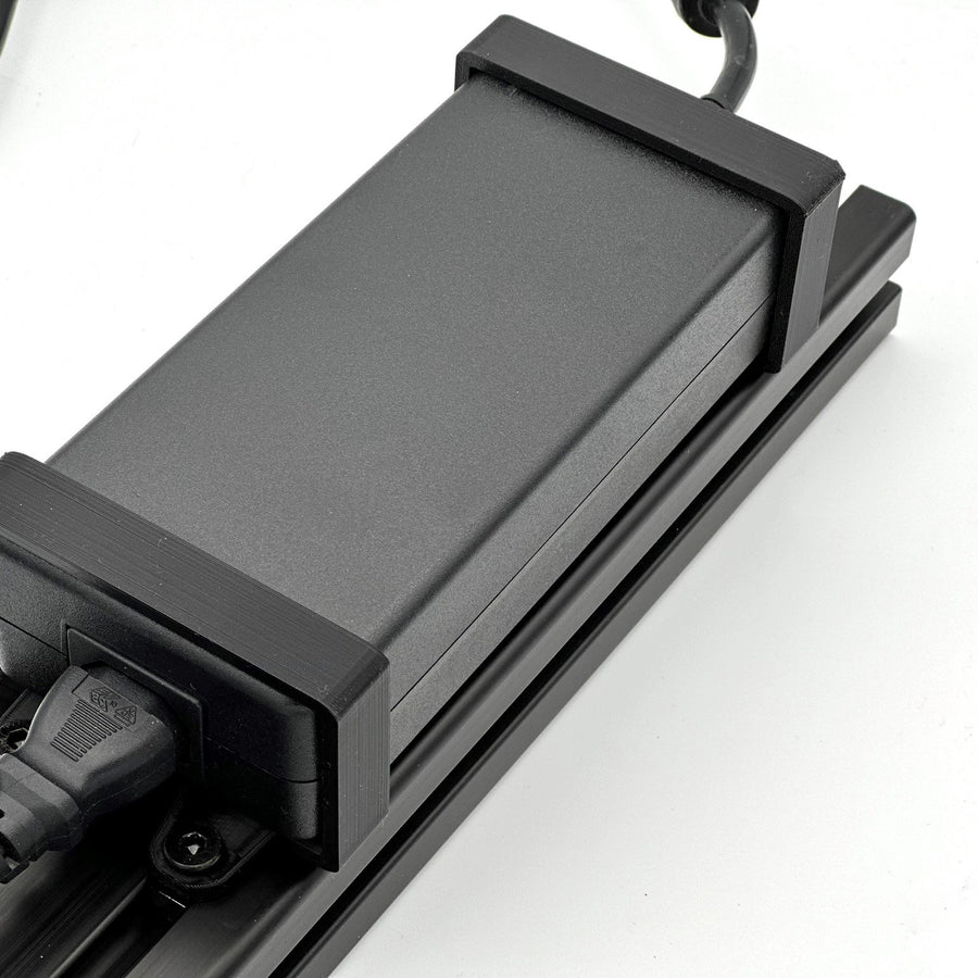 PSU Mount for Fanatec CSL DD 8nm - Brackets for power adapter, psu holder for Aluminium Profiles Sim Racing Cockpits active 3060 & 8040