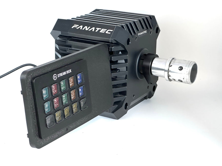Extended StreamDeck Mk2 Mount for FANATEC DD CSL podium pro - Elgato Cable Management Mount, Stream Deck mount 15 keys, Streamer setup